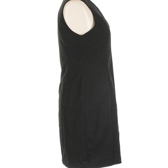 NWT REVOLVE MINIMALIST lovers COMMENSE Black Linen Blend V-Neck Dress Large Mini - Picture 15 of 16